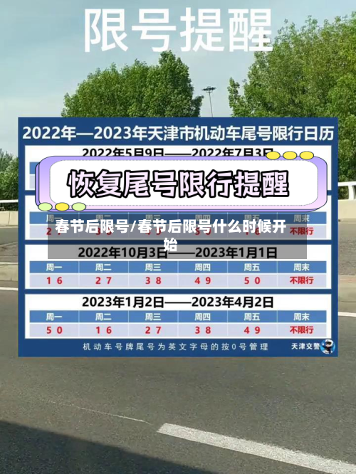 春节后限号/春节后限号什么时候开始