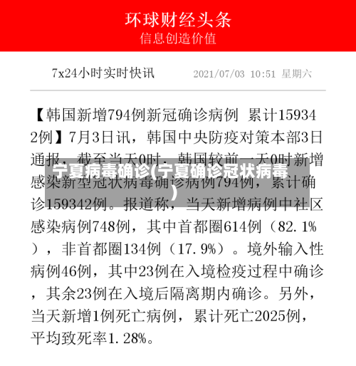 宁夏病毒确诊(宁夏确诊冠状病毒)