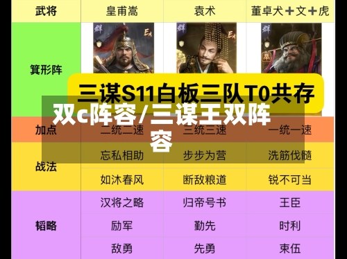 双c阵容/三谋王双阵容