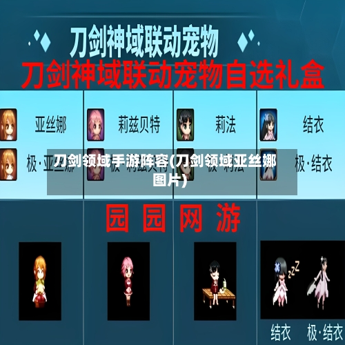 刀剑领域手游阵容(刀剑领域亚丝娜图片)