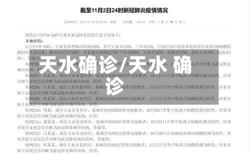 天水确诊/天水 确诊