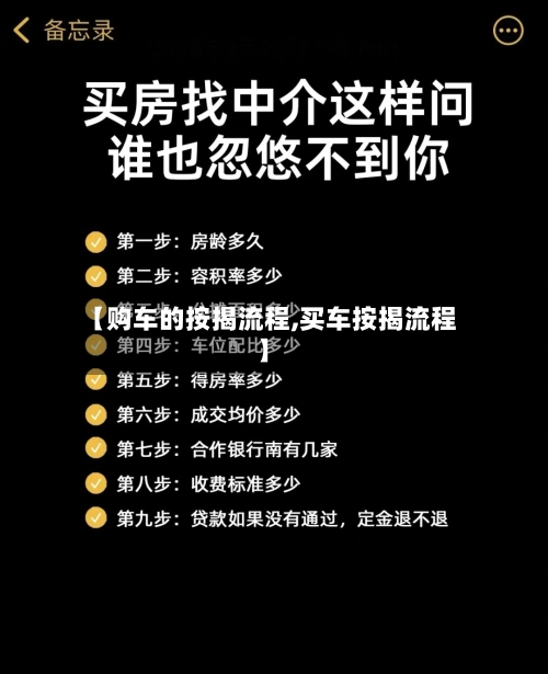 【购车的按揭流程,买车按揭流程】