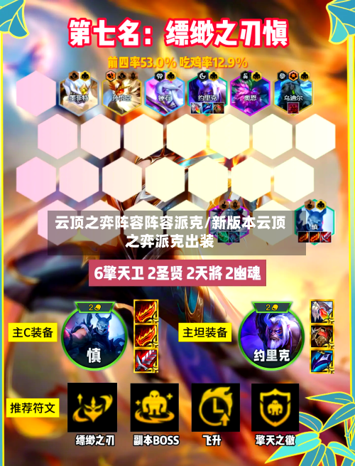 云顶之弈阵容阵容派克/新版本云顶之弈派克出装