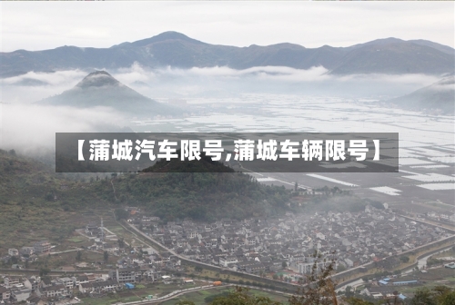 【蒲城汽车限号,蒲城车辆限号】