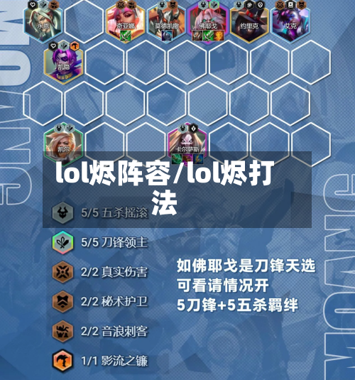 lol烬阵容/lol烬打法