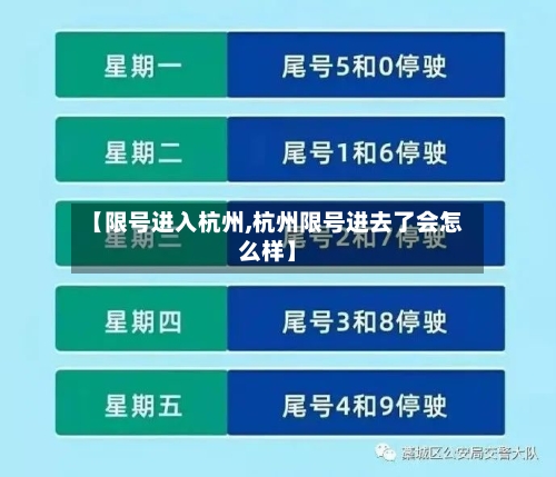 【限号进入杭州,杭州限号进去了会怎么样】