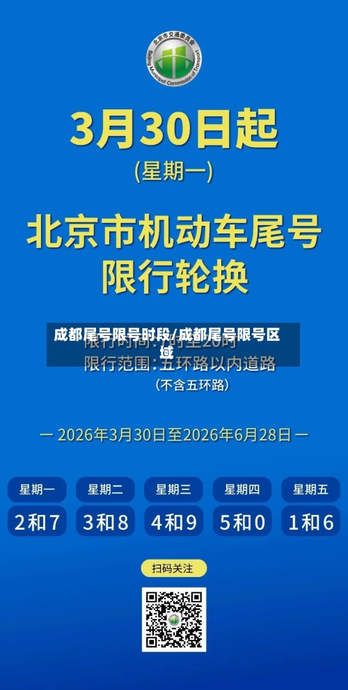 成都尾号限号时段/成都尾号限号区域