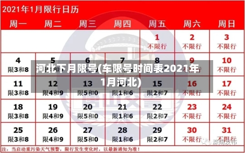 河北下月限号(车限号时间表2021年1月河北)
