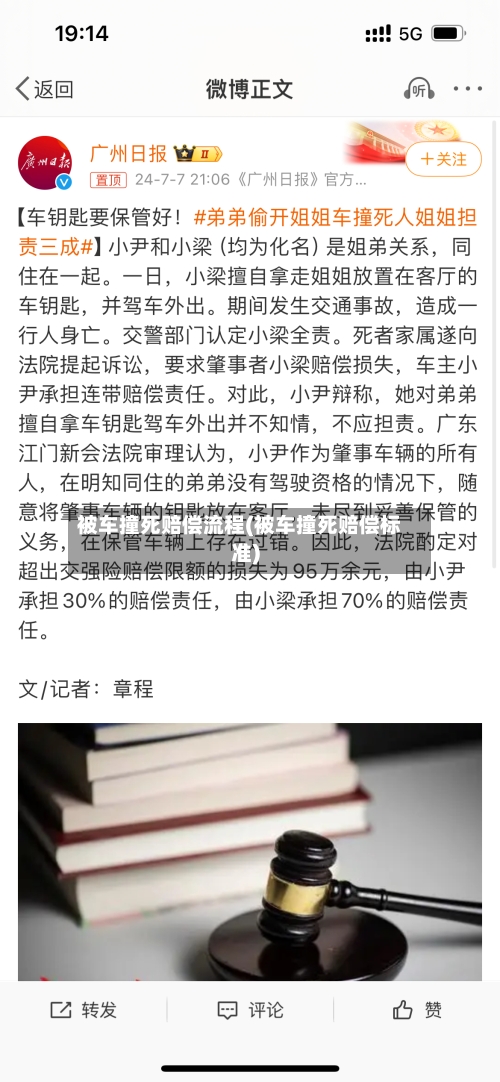被车撞死赔偿流程(被车撞死赔偿标准)