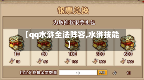 【qq水浒全法阵容,水浒技能】