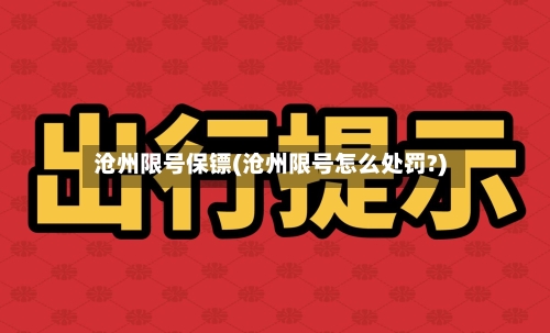 沧州限号保镖(沧州限号怎么处罚?)