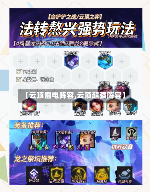 【云顶雷电阵容,云顶超强阵容】