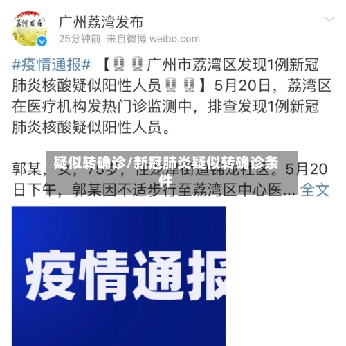 疑似转确诊/新冠肺炎疑似转确诊条件