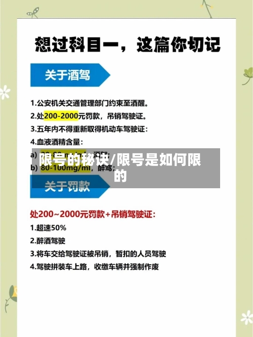 限号的秘诀/限号是如何限的