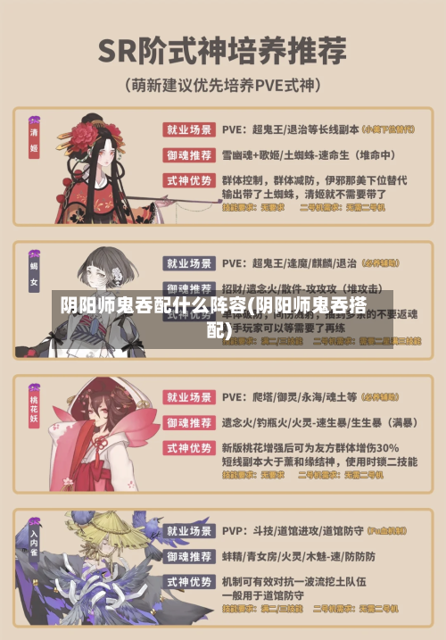 阴阳师鬼吞配什么阵容(阴阳师鬼吞搭配)