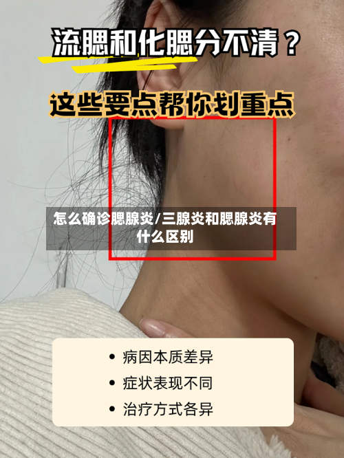 怎么确诊腮腺炎/三腺炎和腮腺炎有什么区别