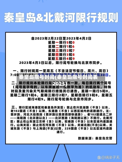 秦皇岛限号时间(秦皇岛限号时间表2025)