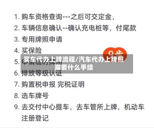 买车代办上牌流程/汽车代办上牌照需要什么手续