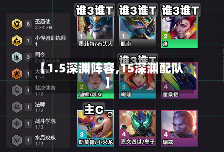 【1.5深渊阵容,15深渊配队】