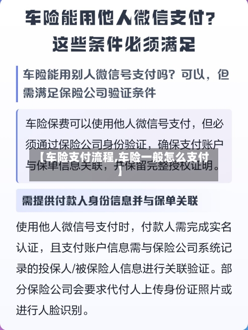 【车险支付流程,车险一般怎么支付】