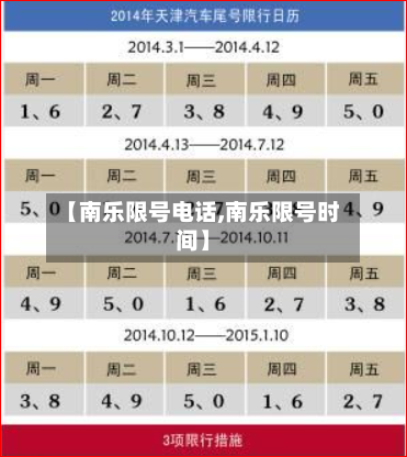 【南乐限号电话,南乐限号时间】