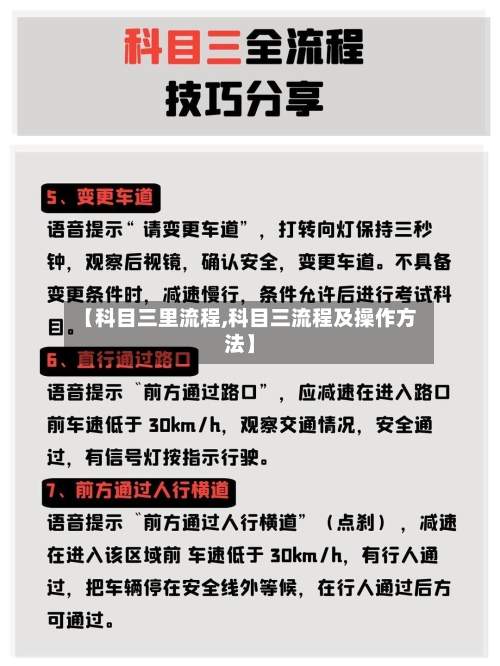 【科目三里流程,科目三流程及操作方法】
