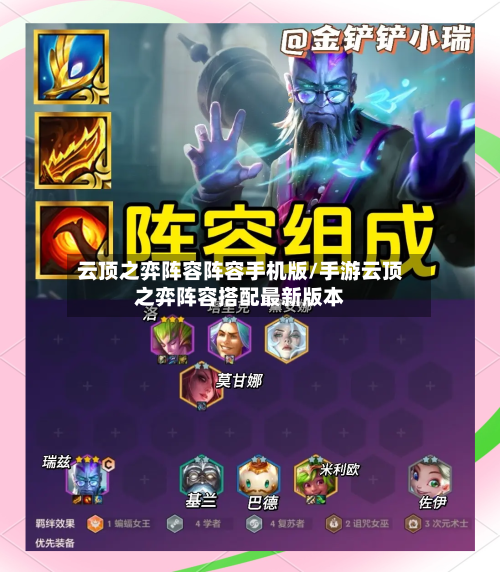 云顶之弈阵容阵容手机版/手游云顶之弈阵容搭配最新版本
