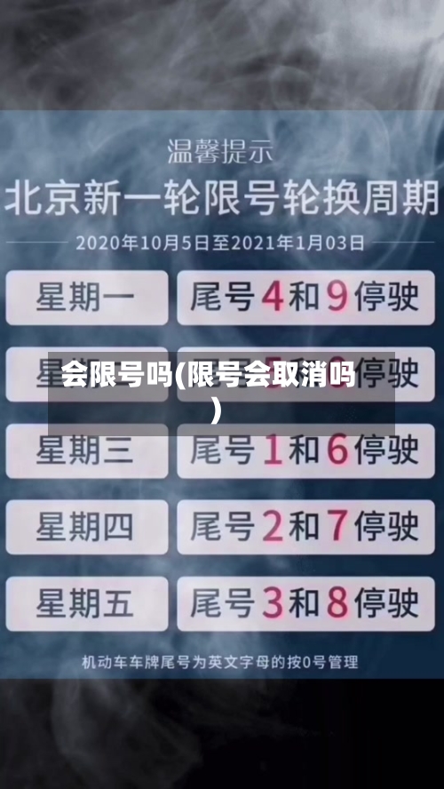 会限号吗(限号会取消吗)
