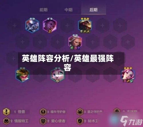英雄阵容分析/英雄最强阵容