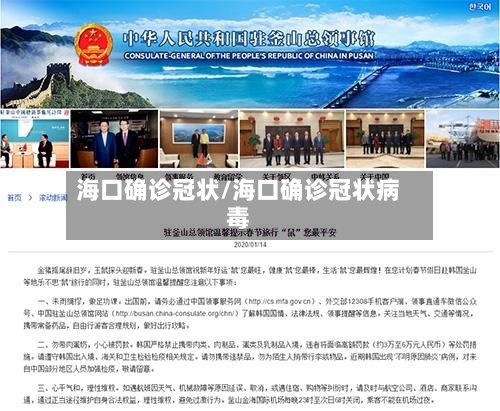 海口确诊冠状/海口确诊冠状病毒