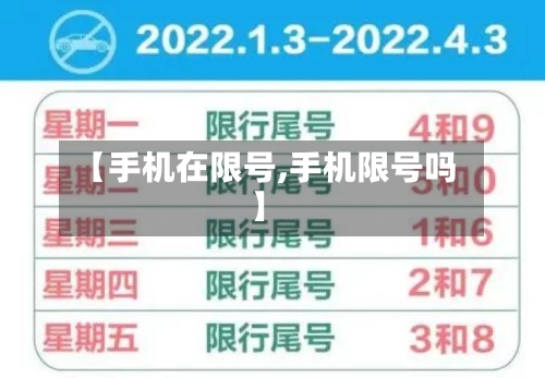 【手机在限号,手机限号吗】