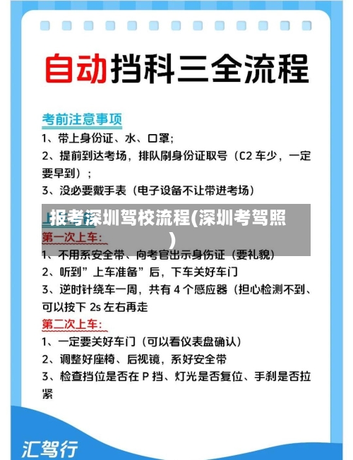 报考深圳驾校流程(深圳考驾照)