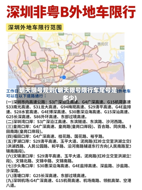 明天限号规则(明天限号限行车尾号是多少)