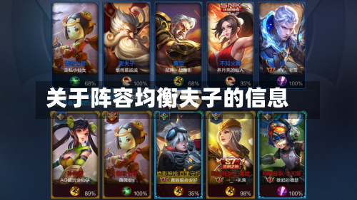 关于阵容均衡夫子的信息