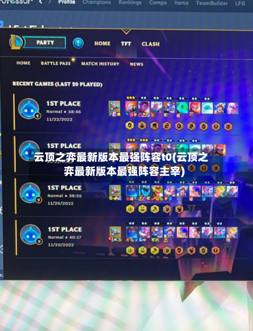 云顶之弈最新版本最强阵容t0(云顶之弈最新版本最强阵容主宰)