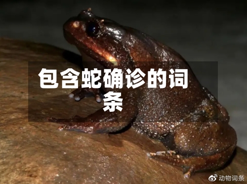 包含蛇确诊的词条