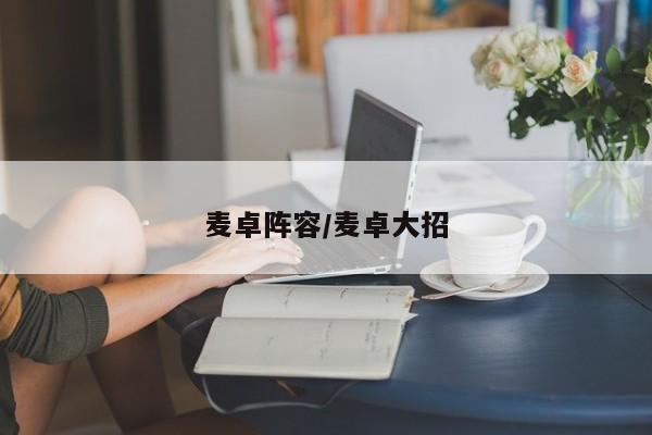 麦卓阵容/麦卓大招